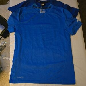 2 Russell Athletic Electric Blue Short Sleeve Tee